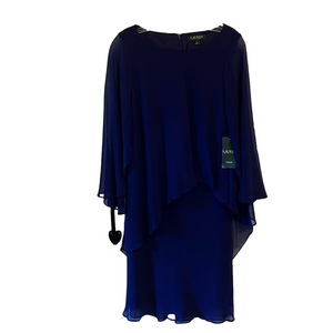 LAUREN RALPH LAUREN NWT Women’s size 6 Blue Dress.